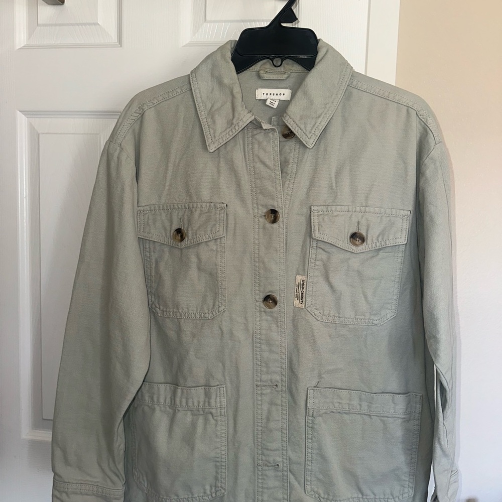 Topshop Sea Foam Green Jacket (slightly oversized look)